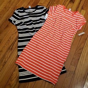 Striped T-shirt Dresses